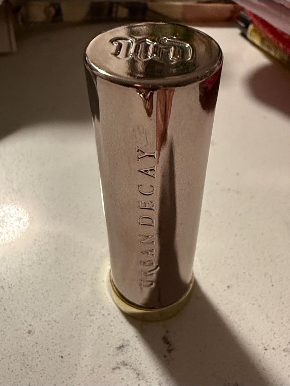 🌲🎄Urban Decay Rose Gold Metallic Lipstick Tube